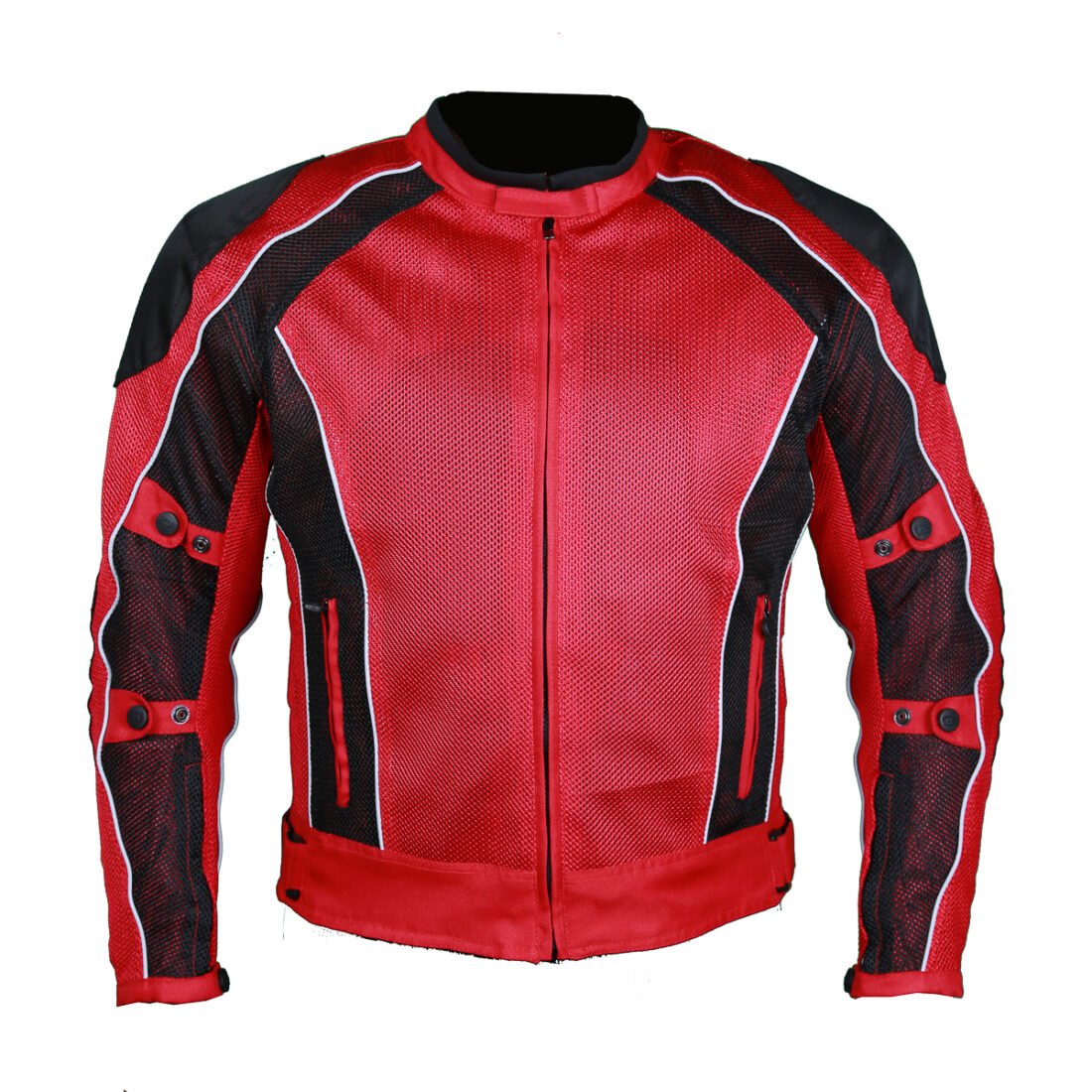 Red Summer Joy Mesh Motorcycle Jacket