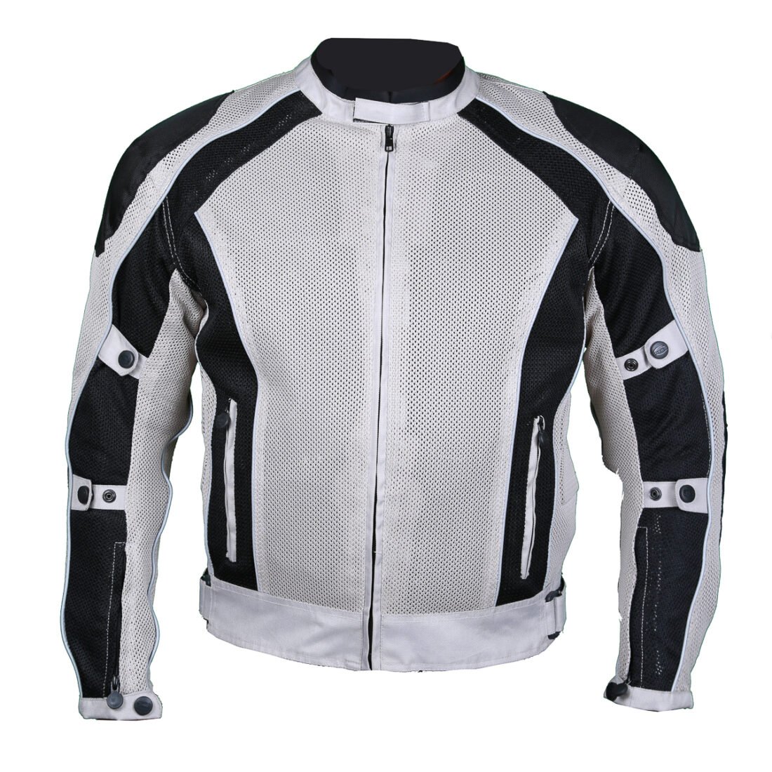 Silver Summer Joy Mesh Motorcycle Jacket