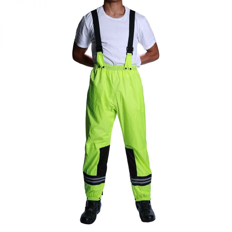 Monsoon Motorcycle Rain Pants Hi Viz Green