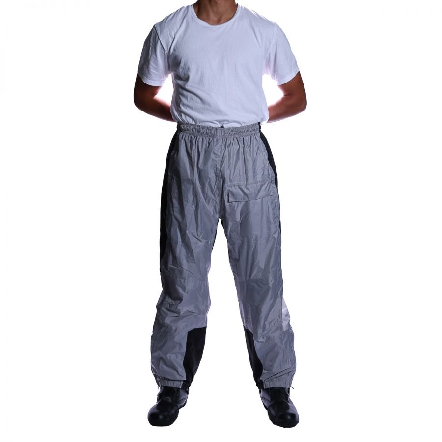Motorcycle Rain Pants Silver