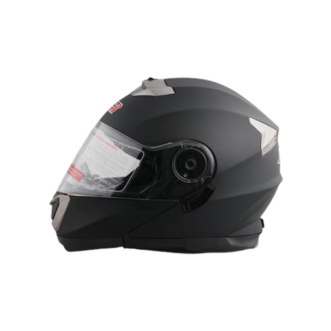 Modular Flip-Up Motorcycle Helmet- Black